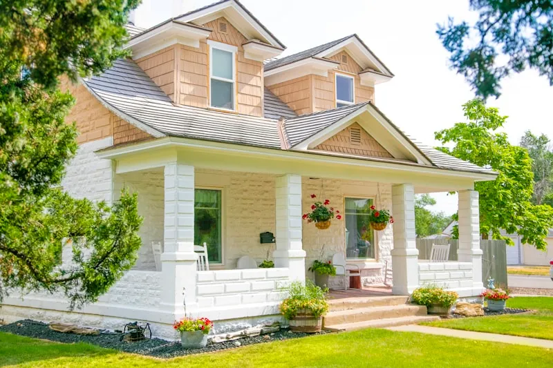 Early-1900s bungalow with a full front porch, the style found across Provo's historic districts